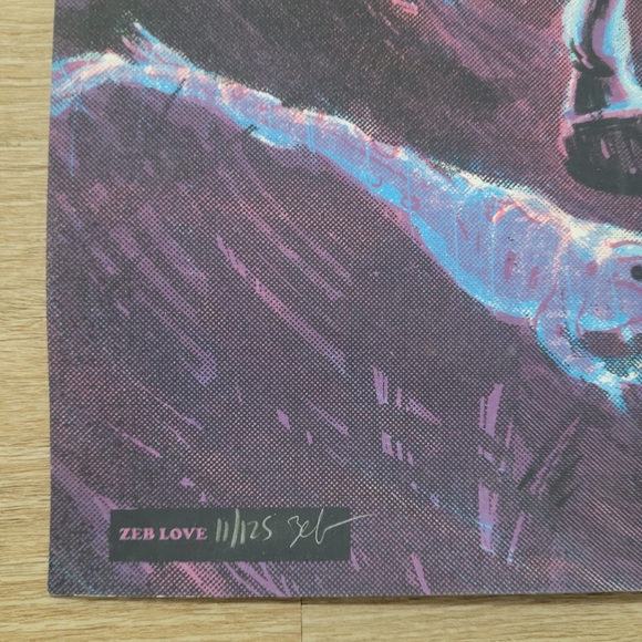 2019 Gov’t Mule New Orleans Show Poster Zeb Love Signed Numbered - Picture 4 of 5